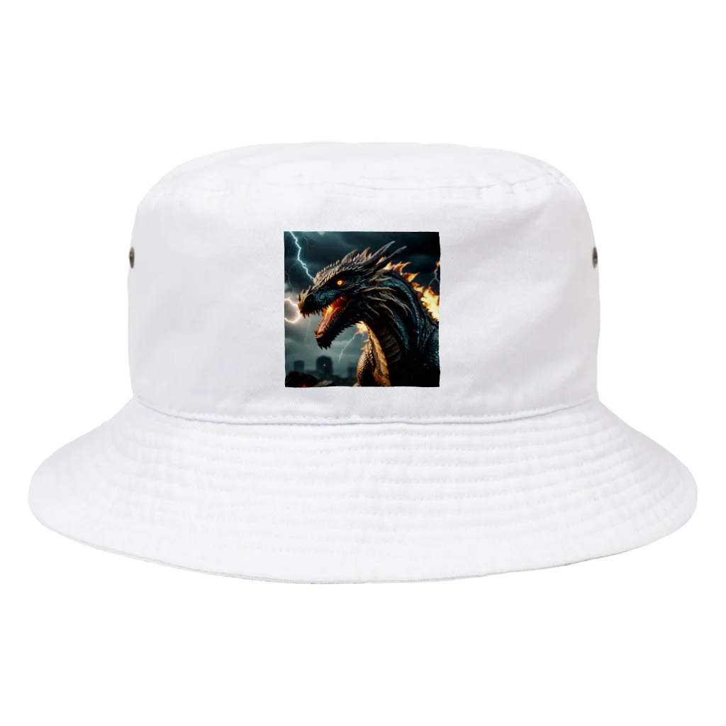 幻想都市の雷のドラゴン Bucket Hat