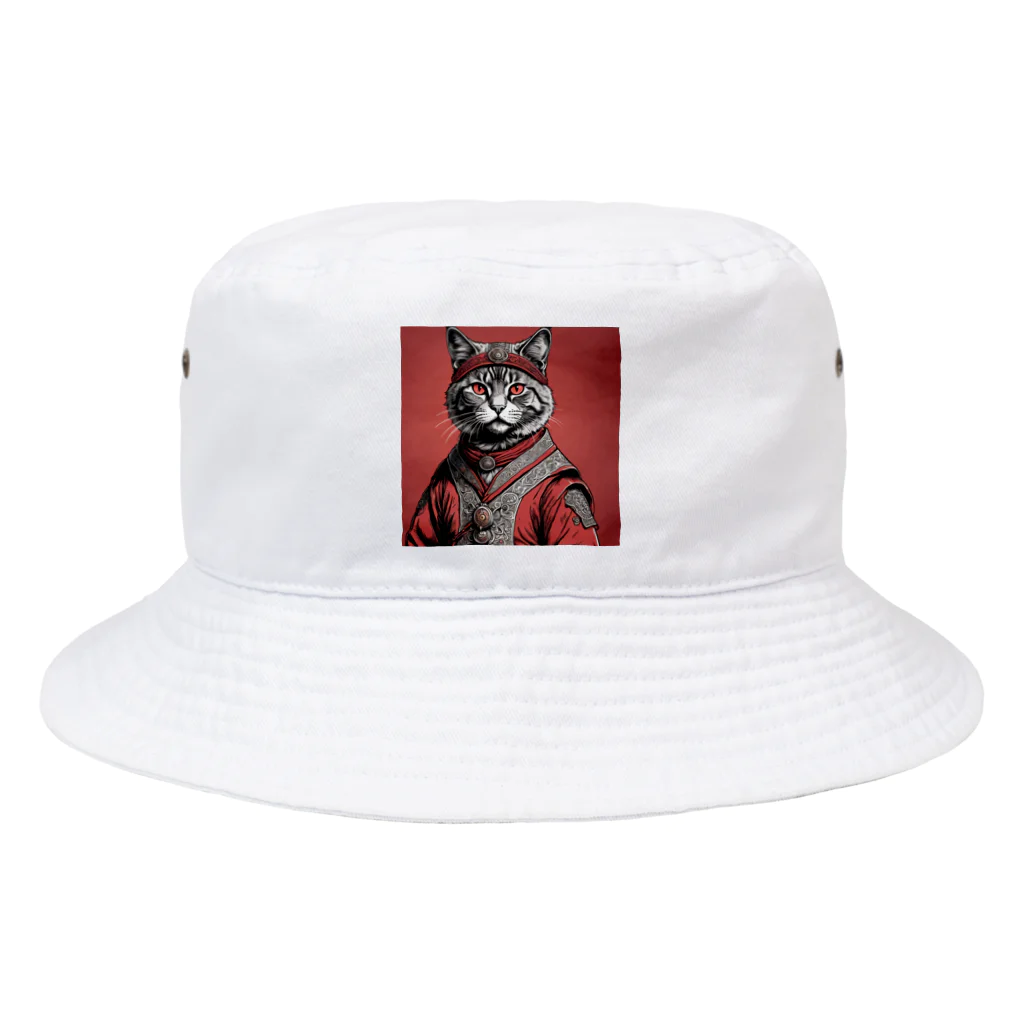 hogarakuの縄文猫 Bucket Hat