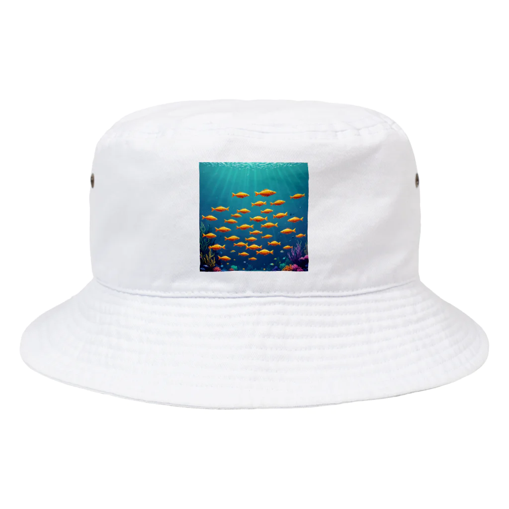 takekoputaの海中を泳ぐ魚のひれ Bucket Hat