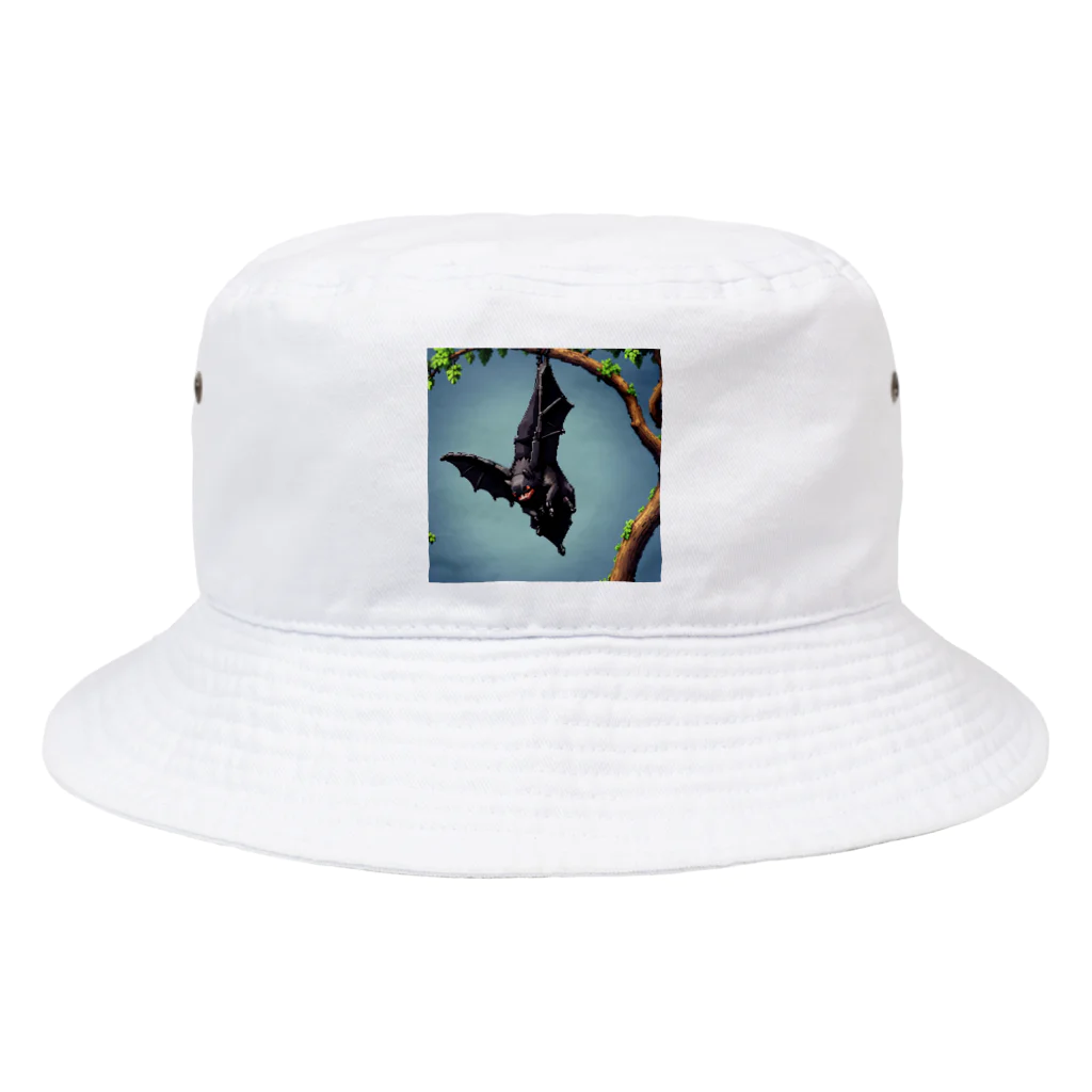 takekoputaの枝にしがみついているコウモリの脚 Bucket Hat