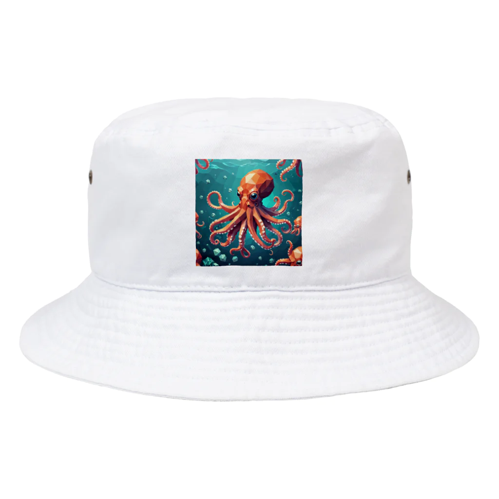 asuto_20のローポリ風タコ Bucket Hat