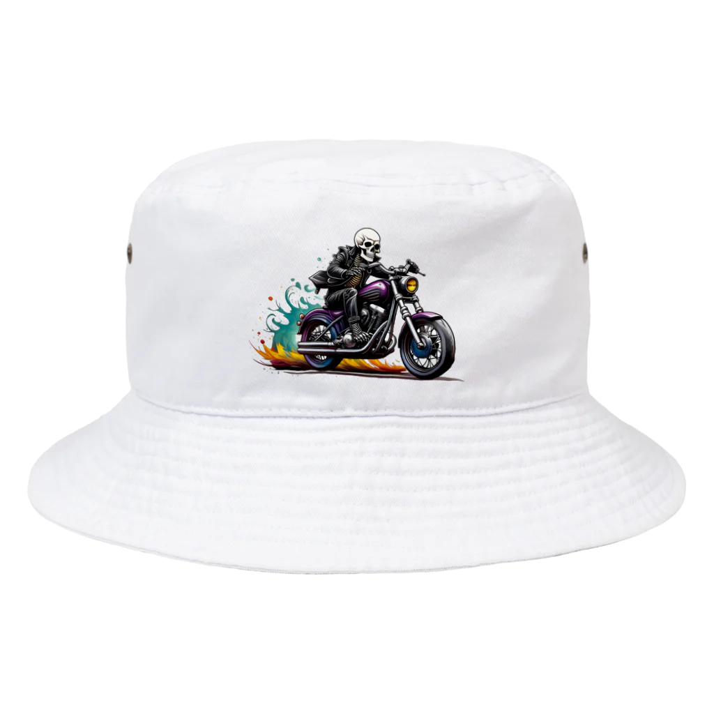 shime_savaのベタなスカルライダー Bucket Hat