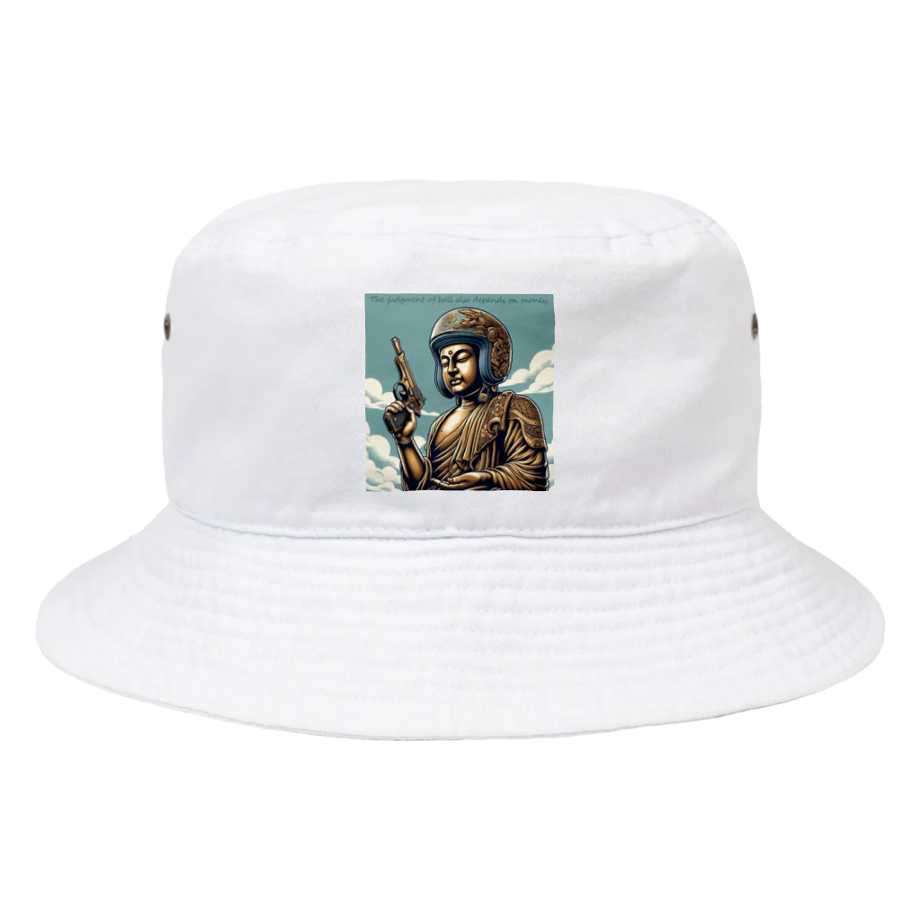 shime_savaの地獄の沙汰も金次第 Bucket Hat