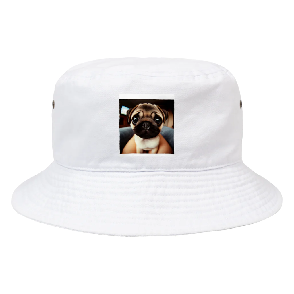 mermaidのpug Bucket Hat