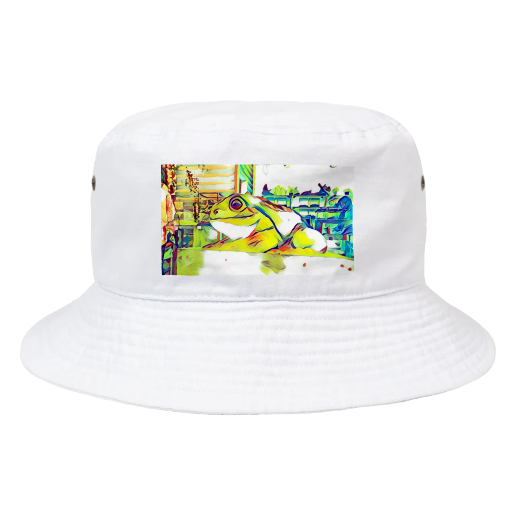 ﾌﾗﾜｰﾎｴｰﾙ　ちづっこの伊豆のカエルくん Bucket Hat