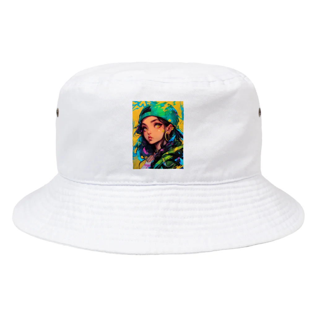 no_mi_Ke08のストリートガールのキャラクター　3 Bucket Hat