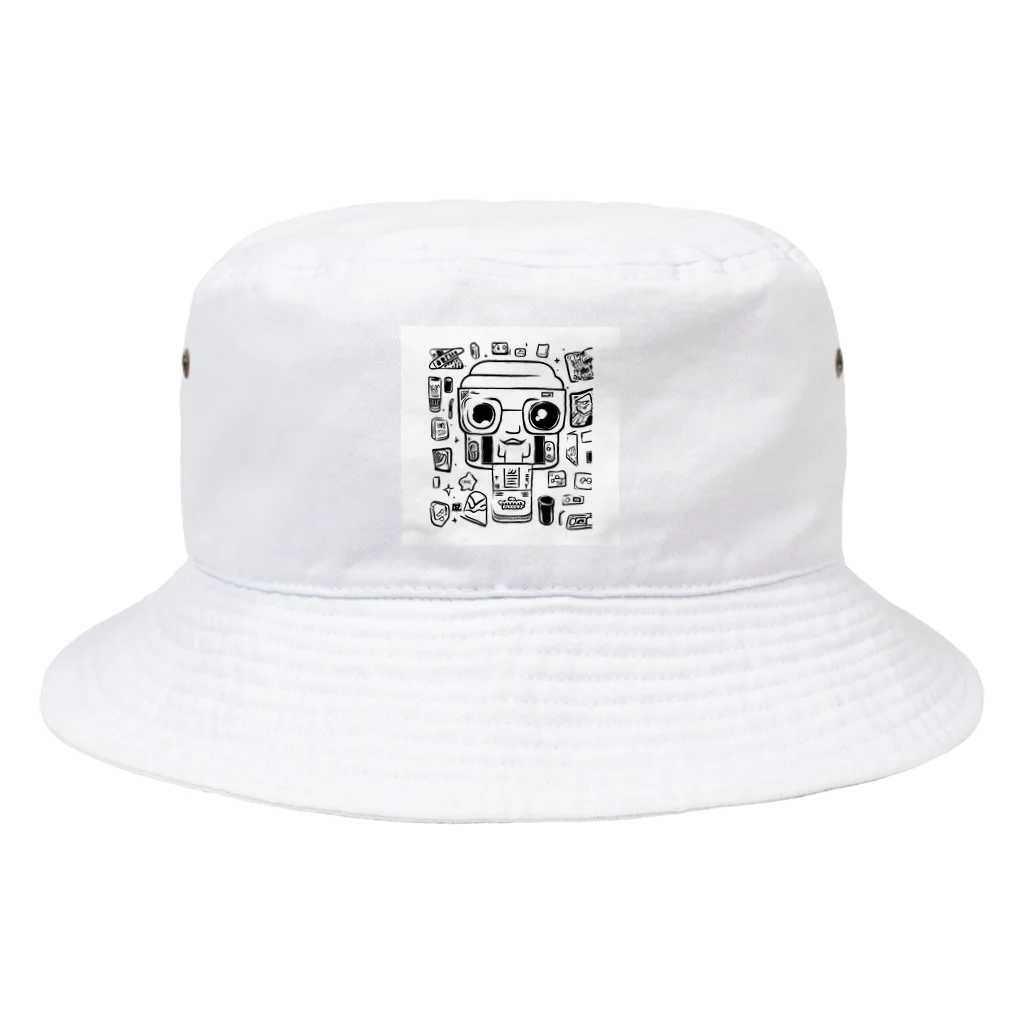 いちごソーダの人間の生活を謳歌するロボ Bucket Hat