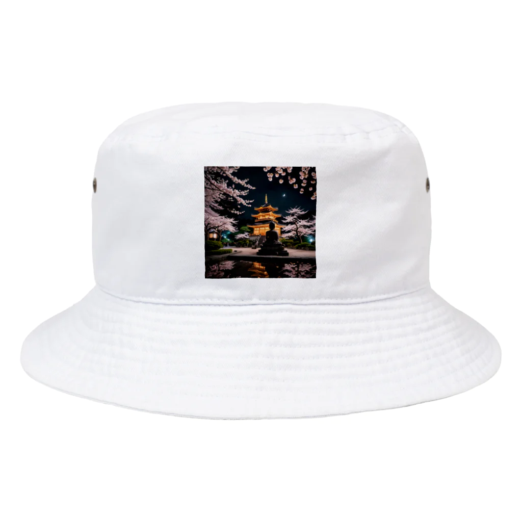 TW-Marketの日本の夜を彩る魅力満点の夜景 Bucket Hat