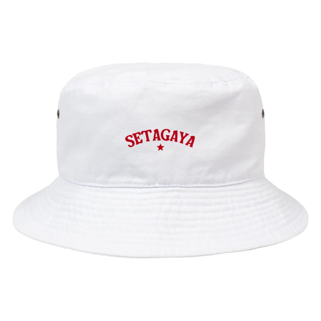 せたが屋さんの世田谷グッズ　レッドロゴ（setagaya item） Bucket Hat