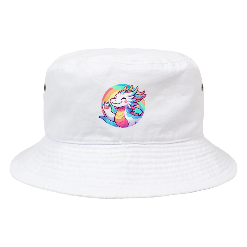 幸運アイテムデポの虹色のドラゴン・マジカルグッズ Bucket Hat