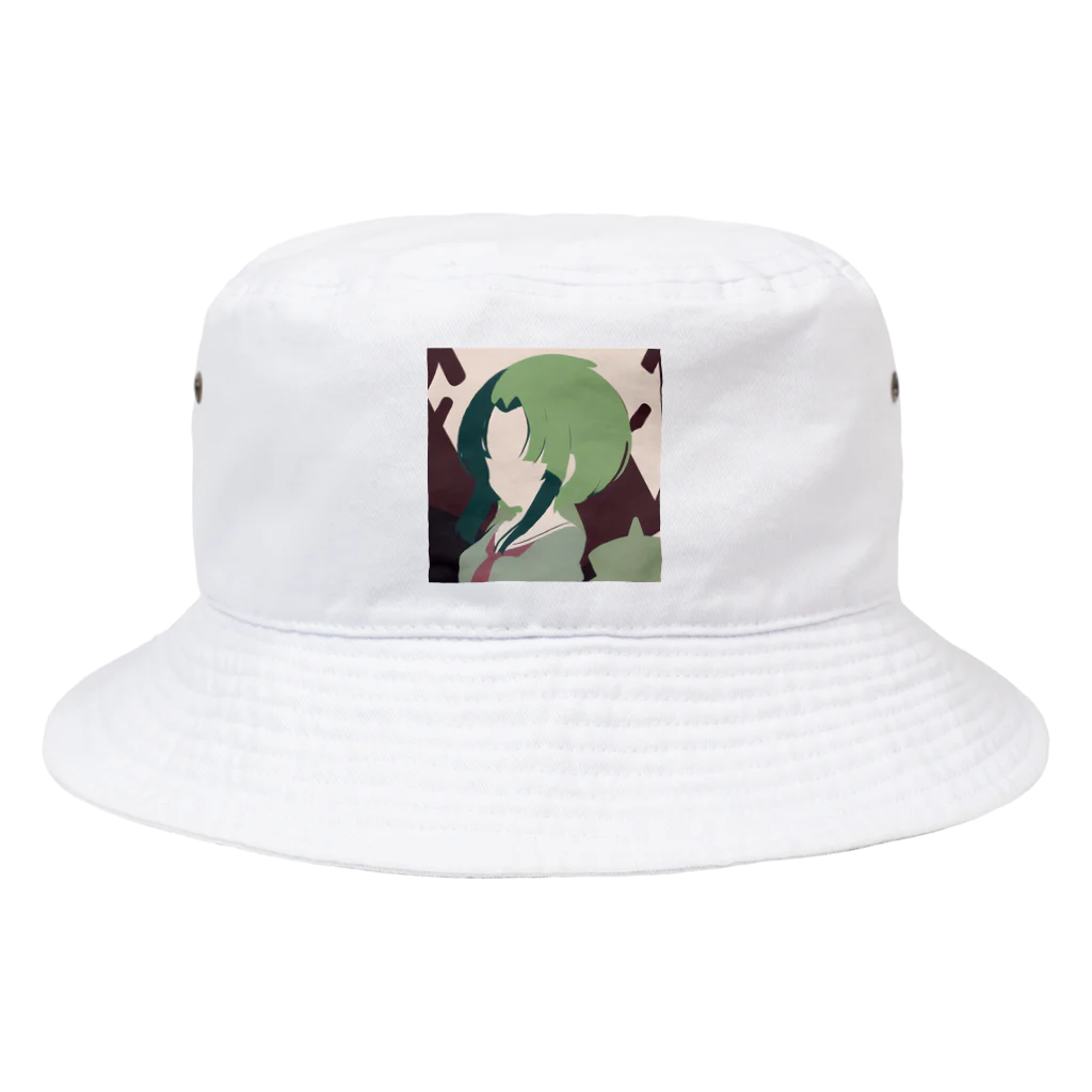 Riollaの緑の女の子 Bucket Hat