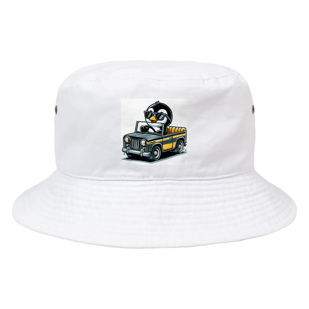 namidamakiのトラックペンギン Bucket Hat