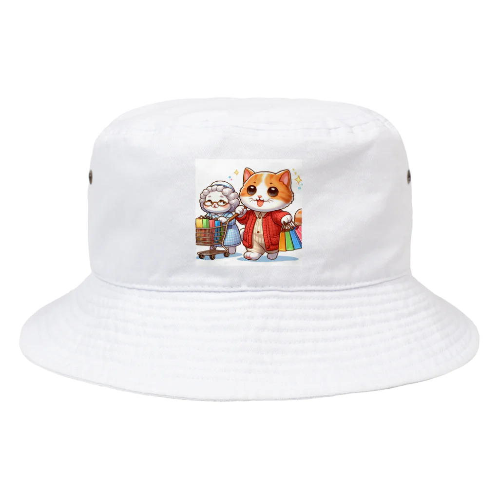 アミュペンのかわいい猫ちゃんと一緒にお買い物🐱💼  Bucket Hat