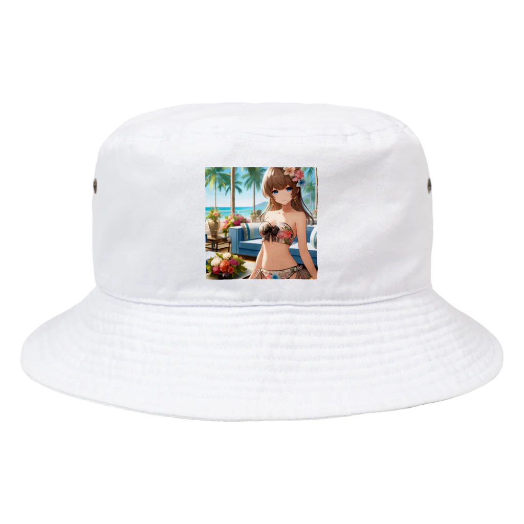 かるるんショップの海と南国と水着と　夏休み Bucket Hat