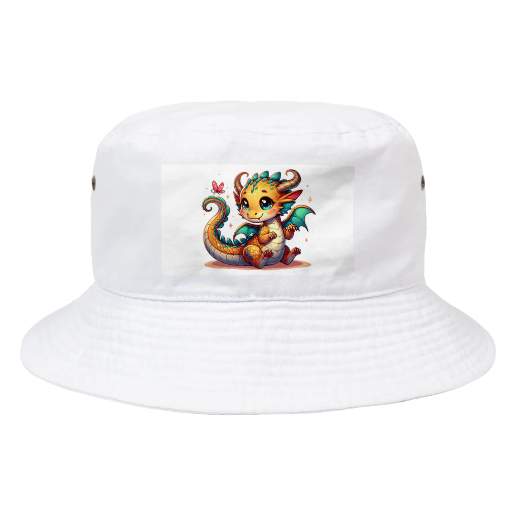 Jonnybanbanの可愛らしい龍の男の子 Bucket Hat