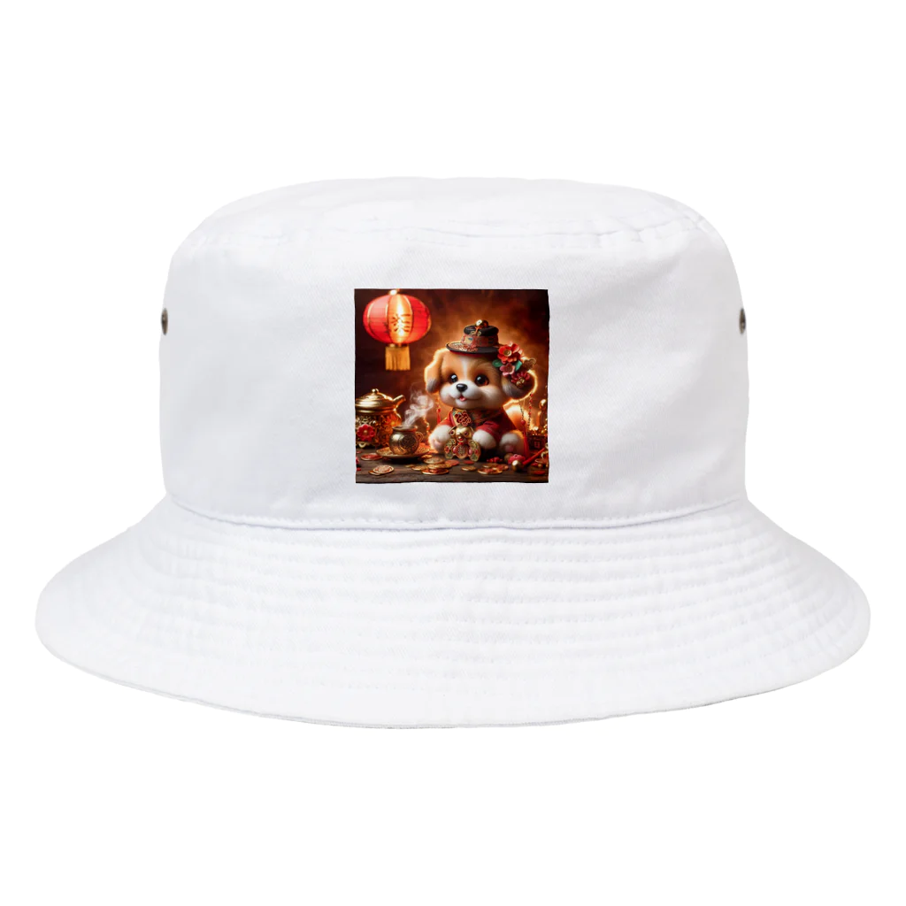 R-mayの金運アップの小型犬の神様 Bucket Hat