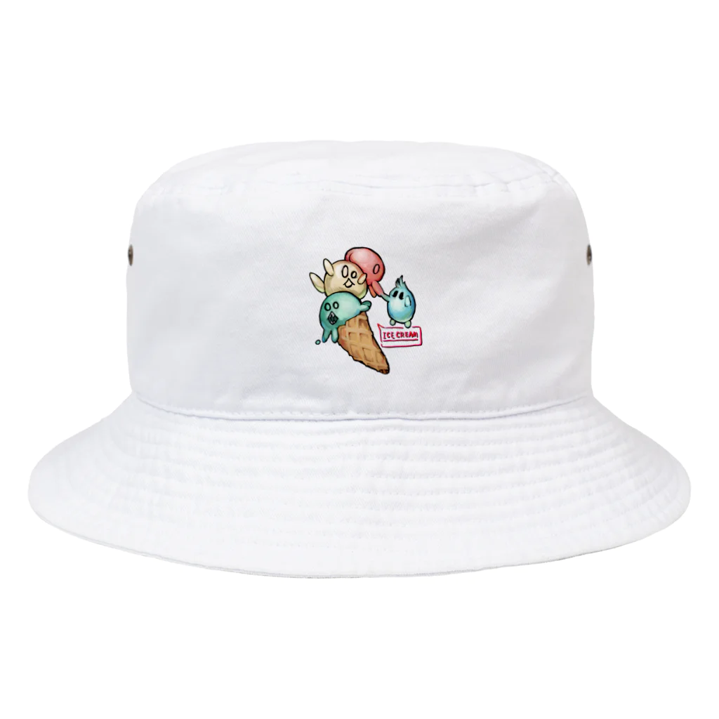 kakalowのアイスクリームの妖怪たち Bucket Hat