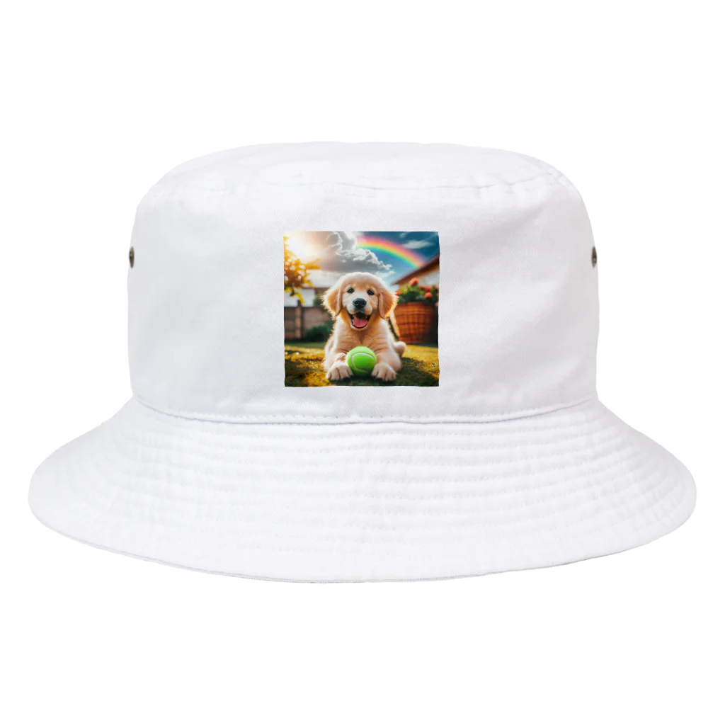 アニマルペイントの犬のグッズ Bucket Hat