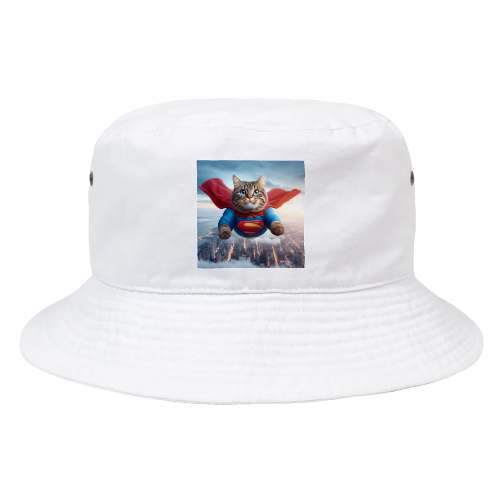 K工房のニャンコヒーロー Bucket Hat