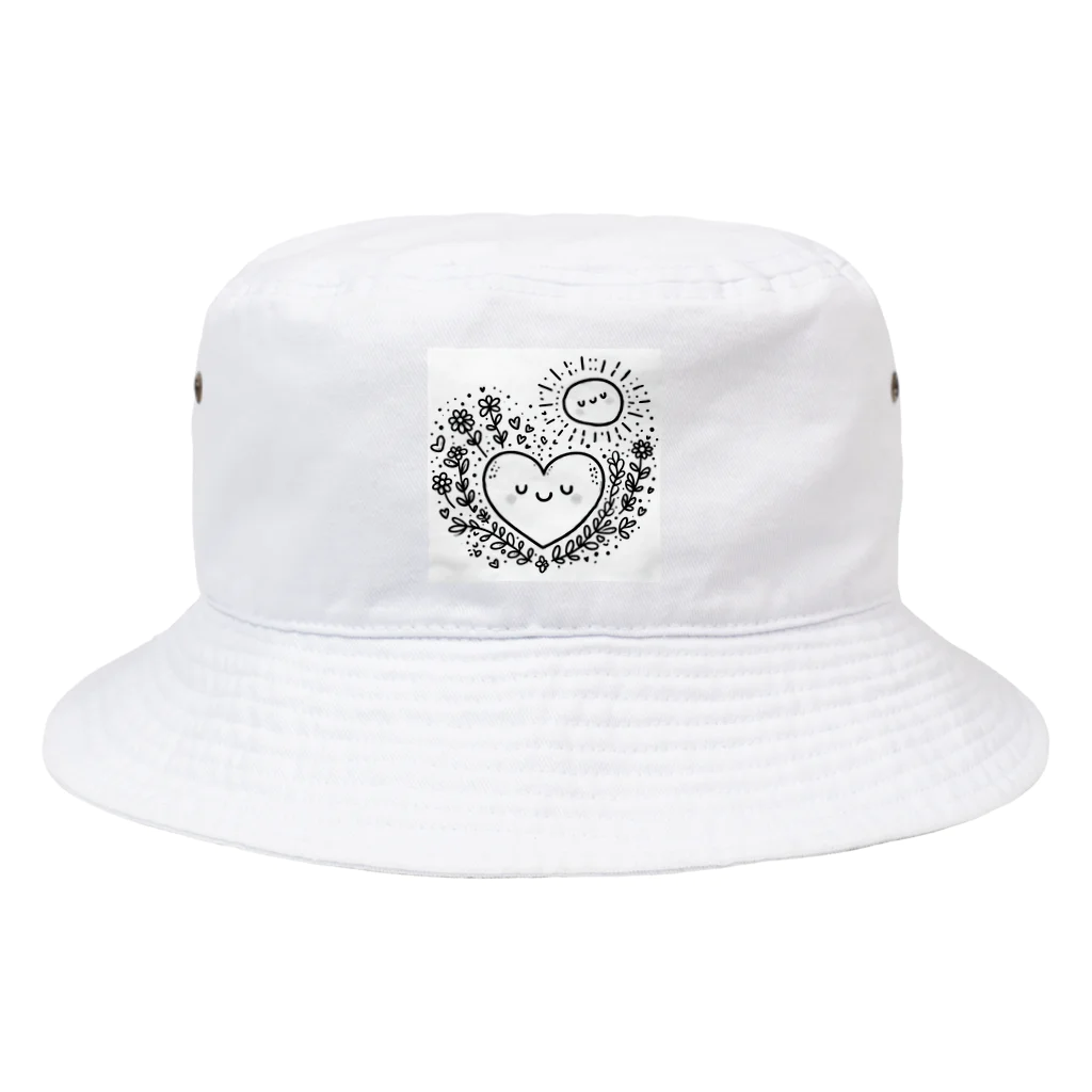 dragon2024のゆるいハート Bucket Hat