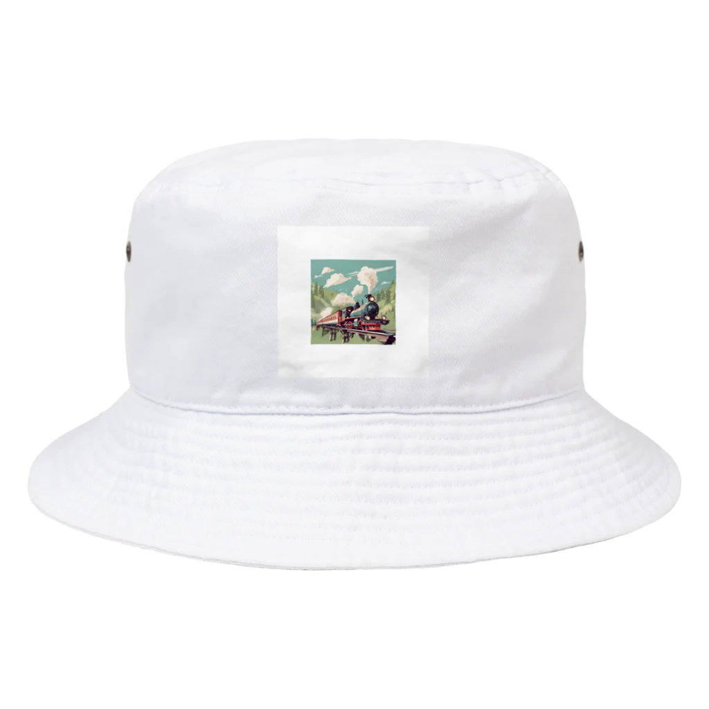 atoyuki_SHOPの可愛い機関車 Bucket Hat