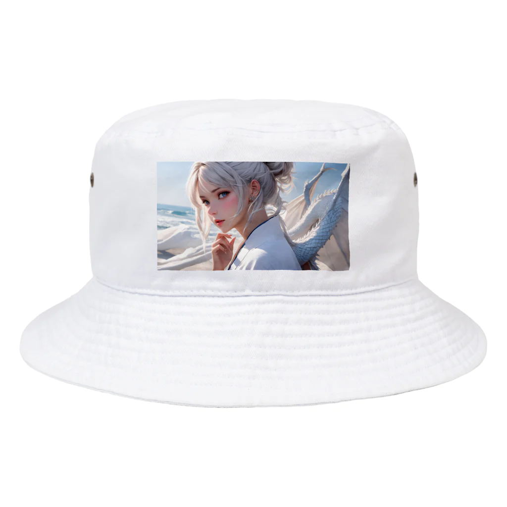 スカ次郎ショップの白髪和服美女シリーズ 0003 Bucket Hat