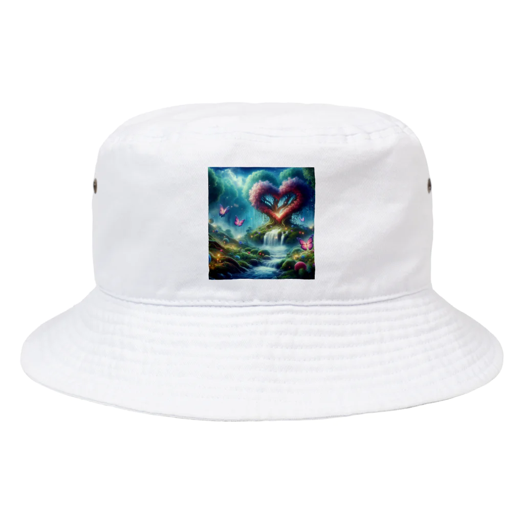 癒しの部屋の神秘的なハート Bucket Hat