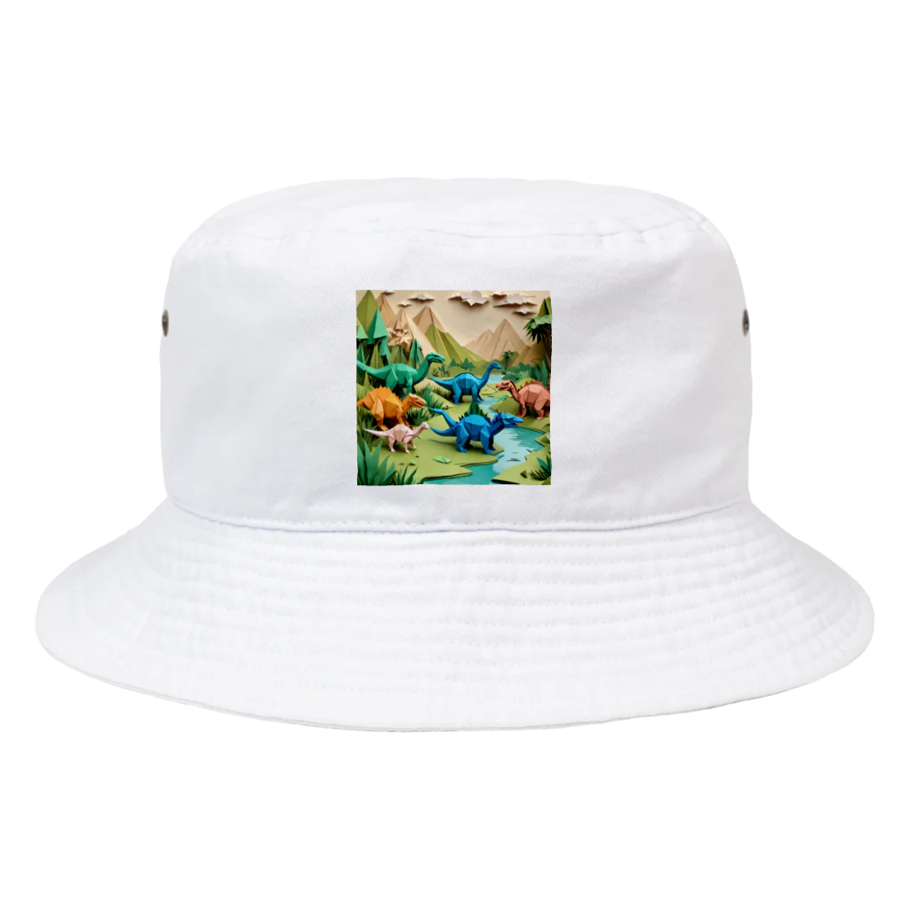 OTIRUBUTUBUTUの折り紙でザウルス Bucket Hat