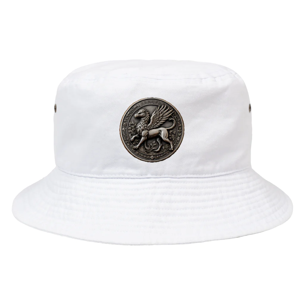 アニマル四字熟語のグリフォンメダル　griffin　デザイン Bucket Hat