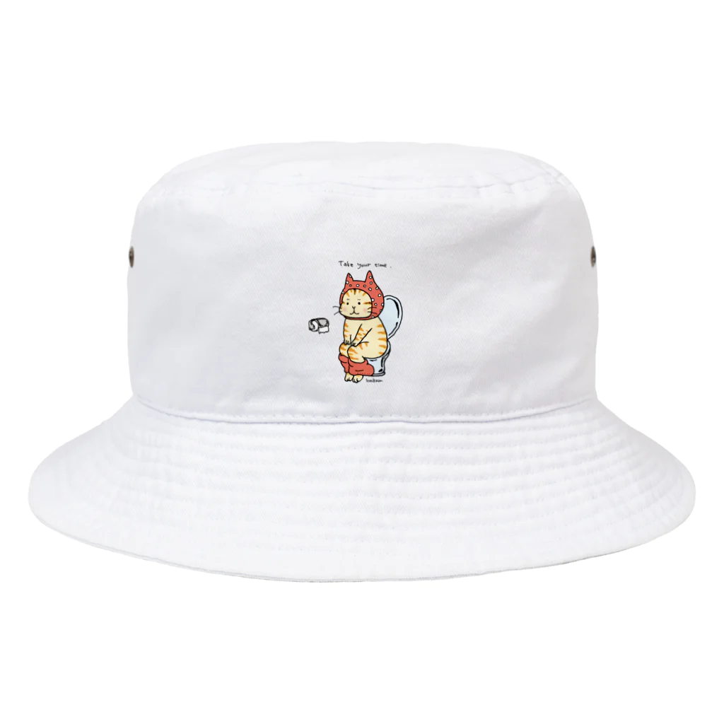 ほっかむねこ屋（アトリエほっかむ）のトイレねこ　オレンジ Bucket Hat