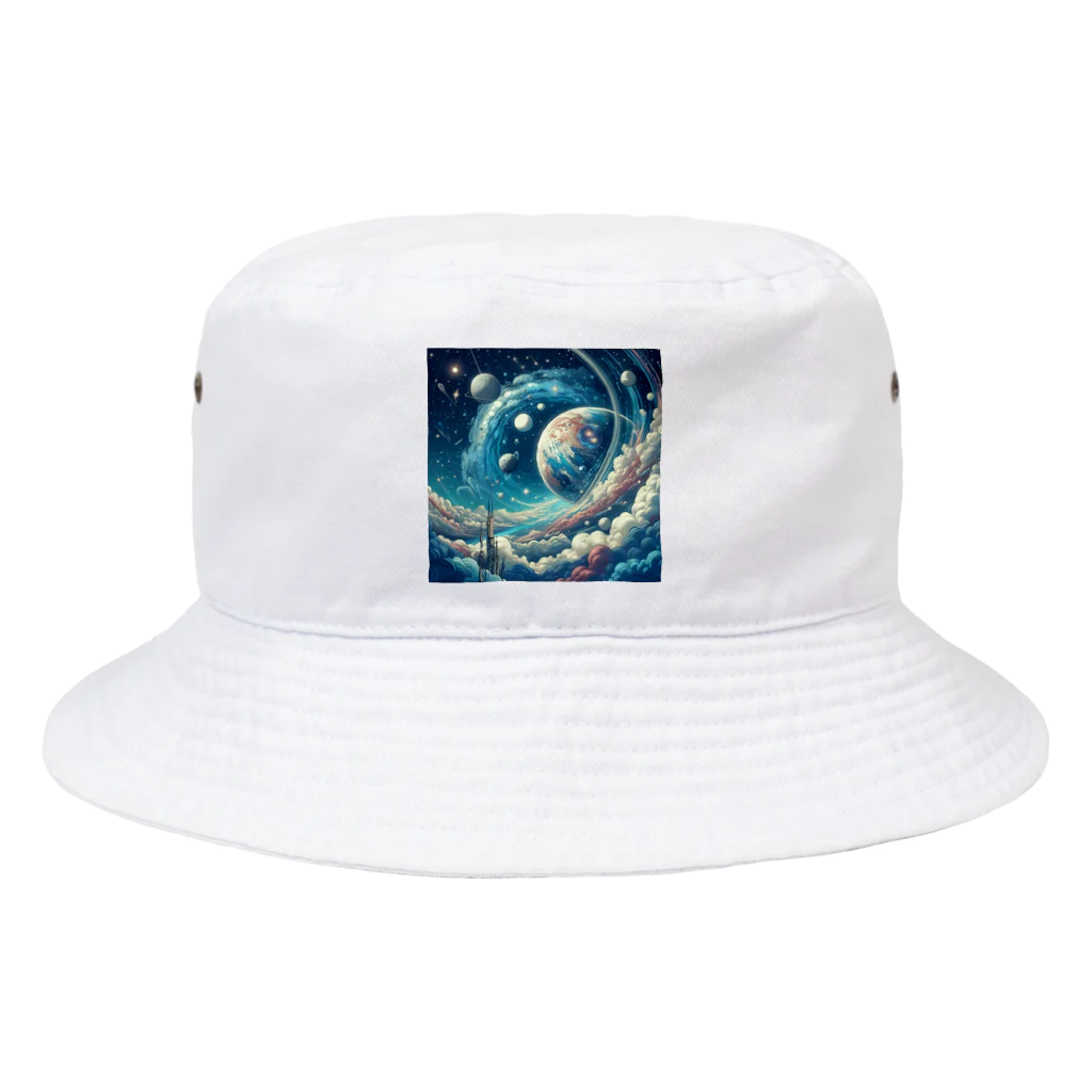 kinakomorinagaの壮大な宇宙空間 Bucket Hat