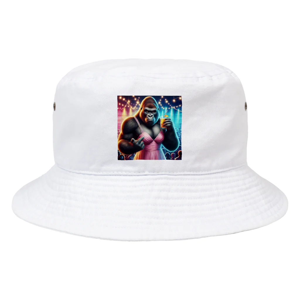 kellustratorのキャバゴリラ Bucket Hat