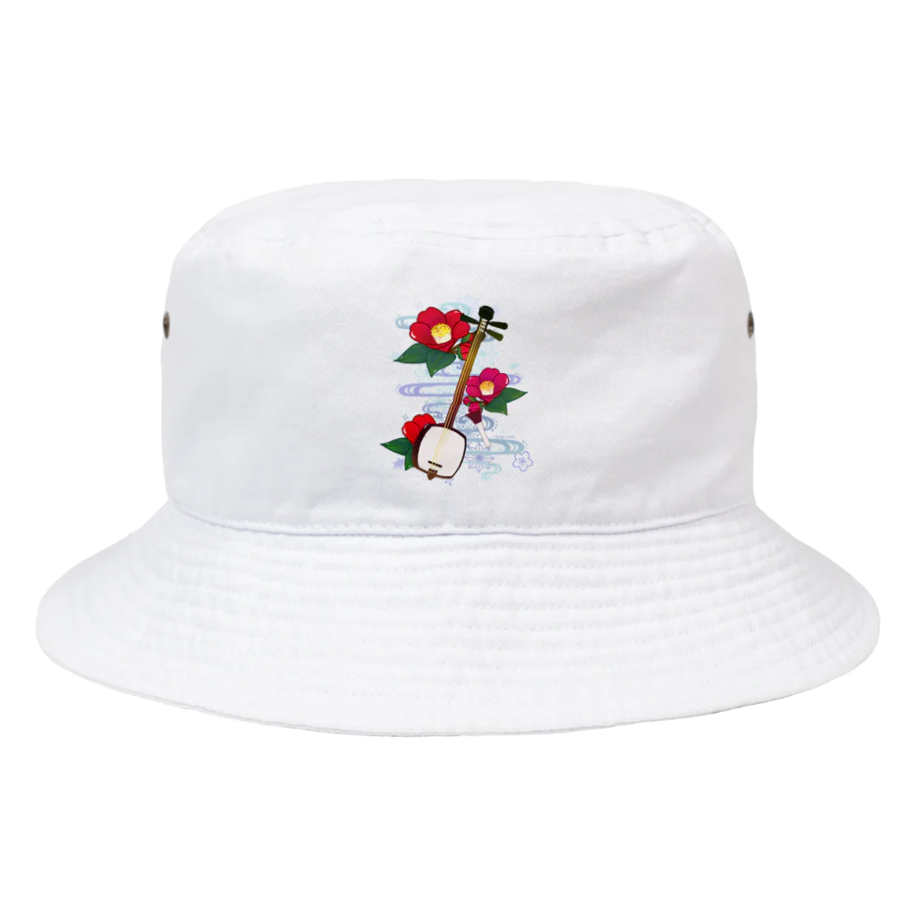 綾錦工房 りこりすの三味線 -雪月花- 【椿】 Bucket Hat