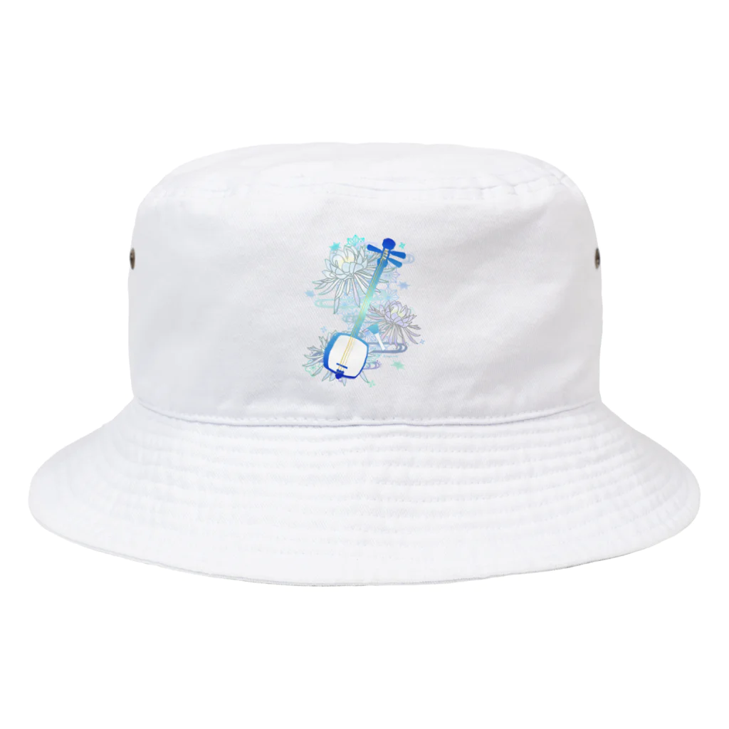 綾錦工房 りこりすの三味線 -雪月花-【月下美人】 Bucket Hat