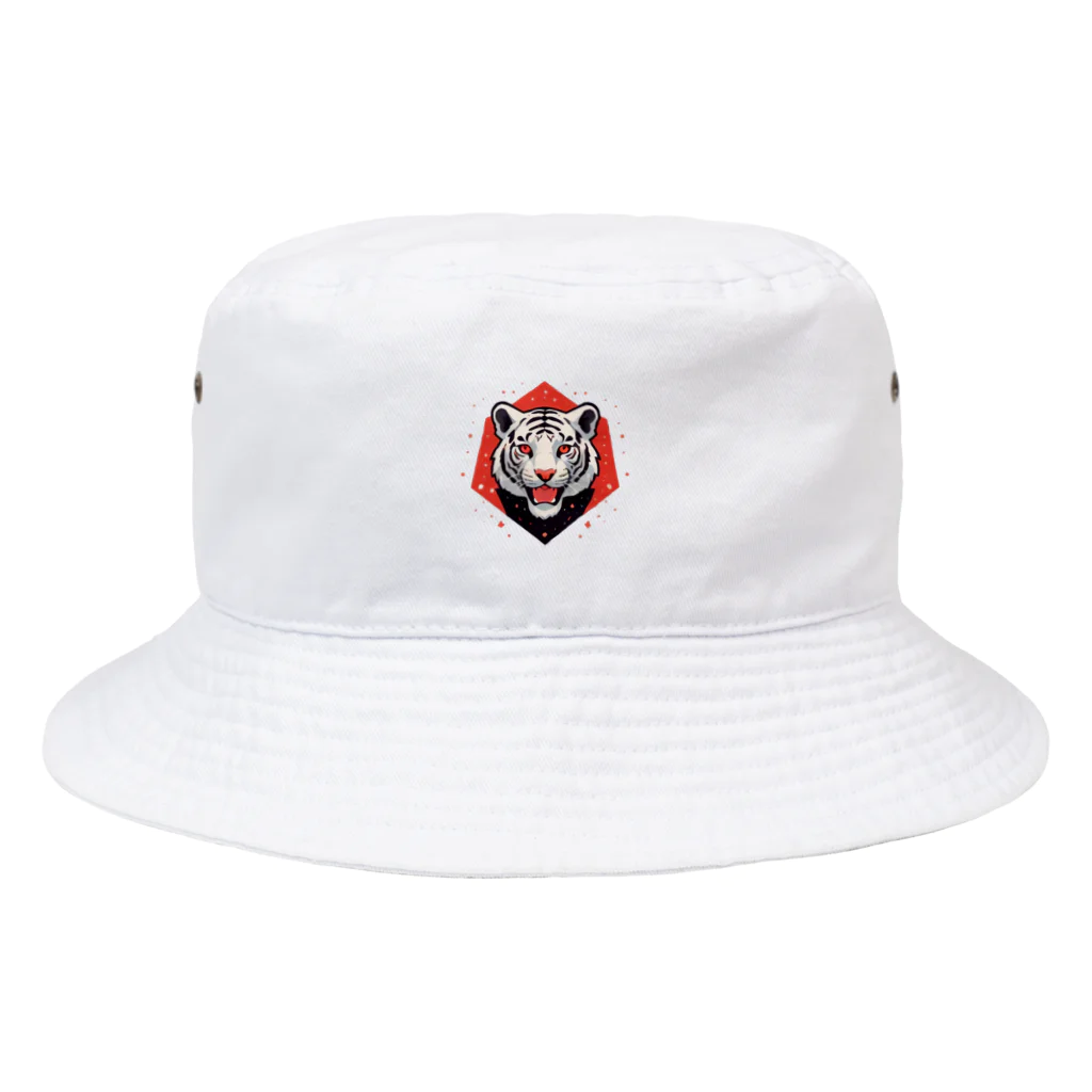 BoTTomBamBooのホワイトタイガー Bucket Hat