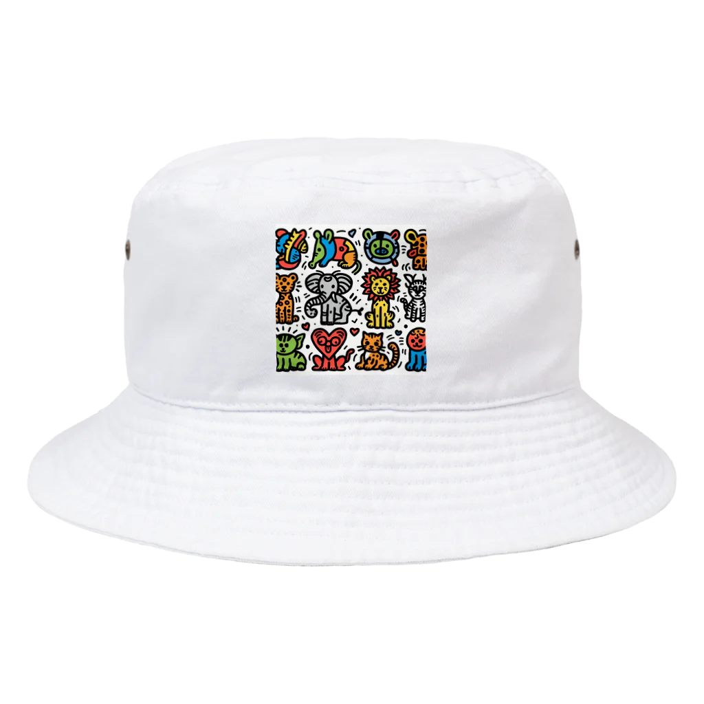 rightOneのアートタイム Bucket Hat