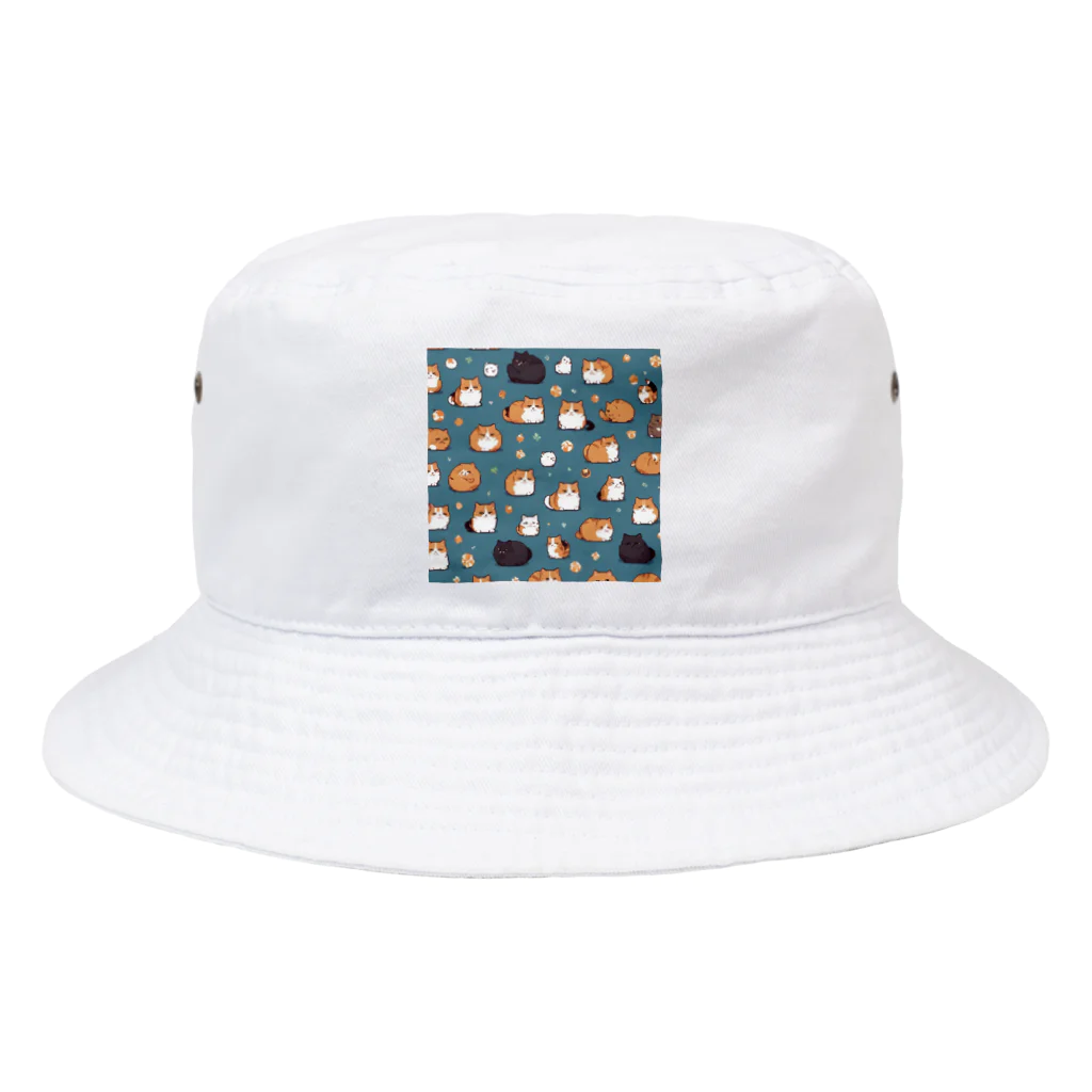 AokikkiYunのくるくるマンチカン Bucket Hat