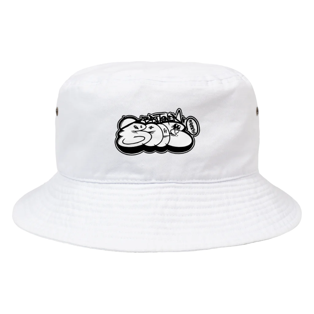 BAITONER HOUSEの モノクロスローアップ Bucket Hat