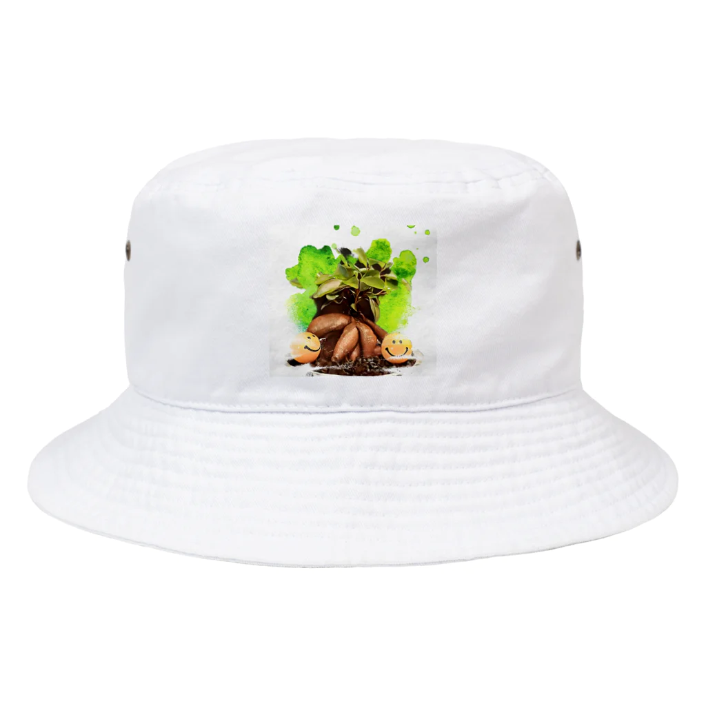 Pika farm のガジュマル&スマイリーズ Bucket Hat