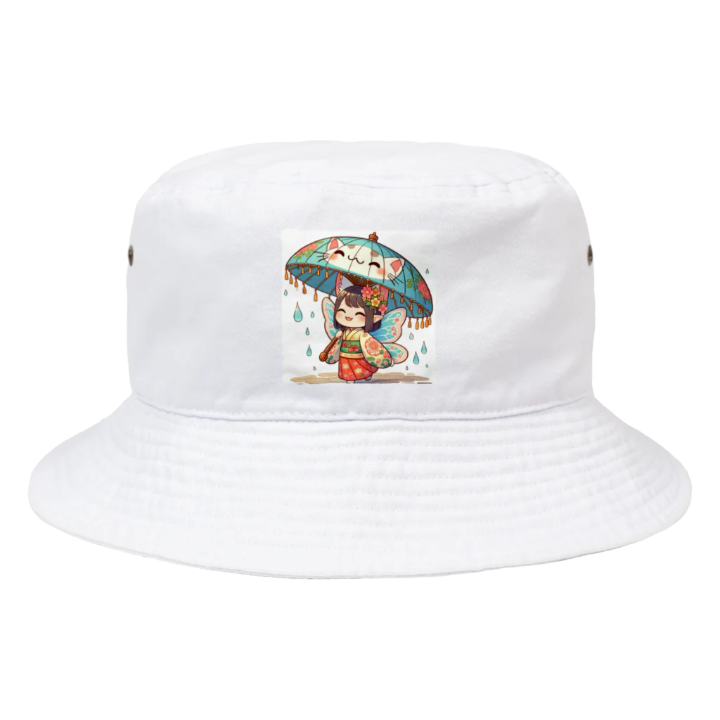 bona fideの開運招き猫　みこ Bucket Hat