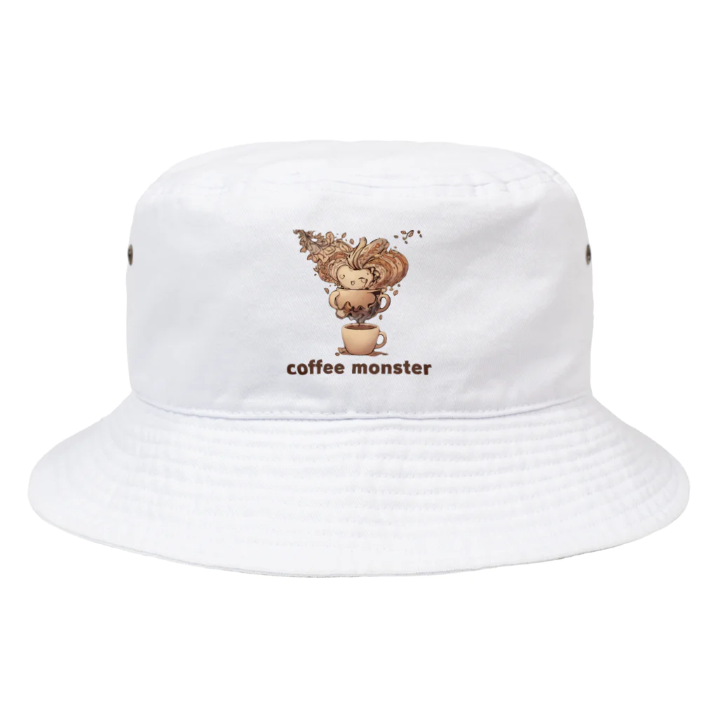 leisurely_lifeのcoffee monster Bourbon Bucket Hat