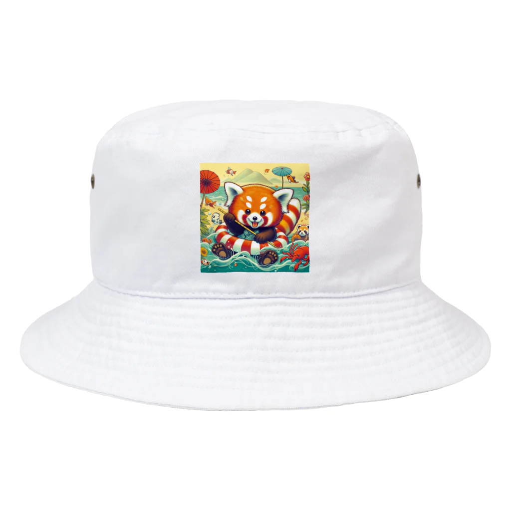 sabuchunのちょっとやんちゃなレッサーパンダです Bucket Hat