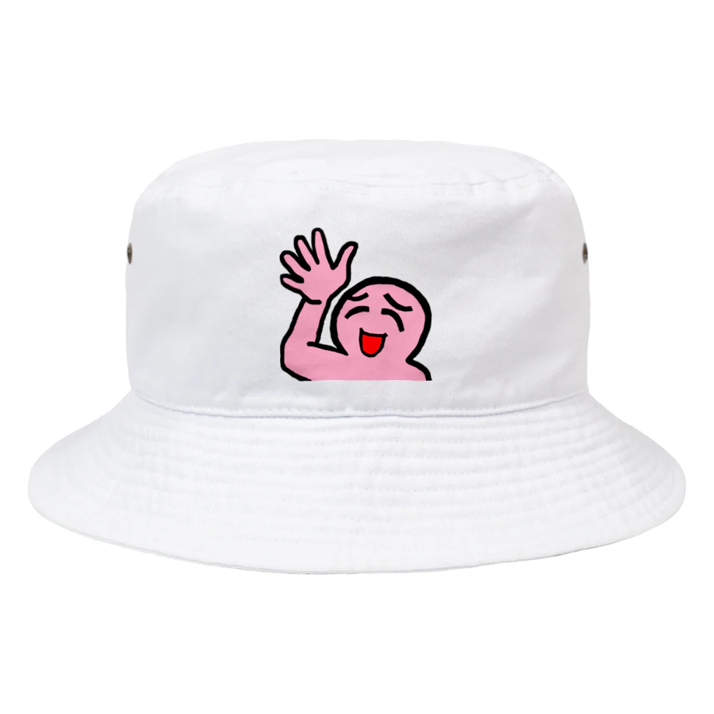 むてきんぐオリジナルグッズ販売所のバケットハット（ピンクはげいらっしゃい） Bucket Hat