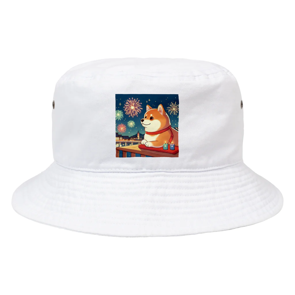 _ilka_の花火と犬 Bucket Hat