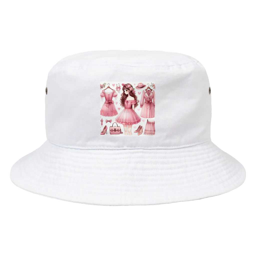 BeccaBeccaのピンク大好き Bucket Hat