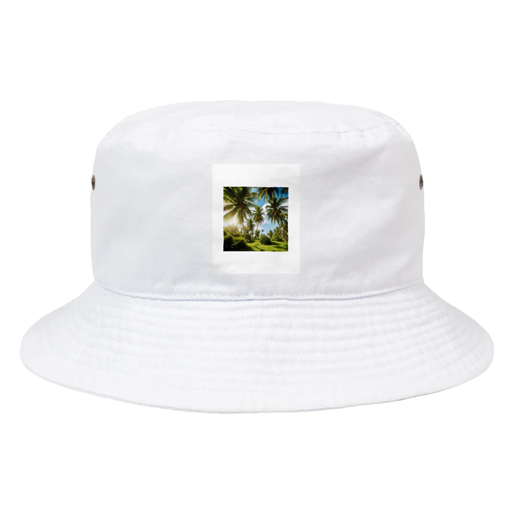 小﨑玲果のココナッツツリーTシャツ Bucket Hat