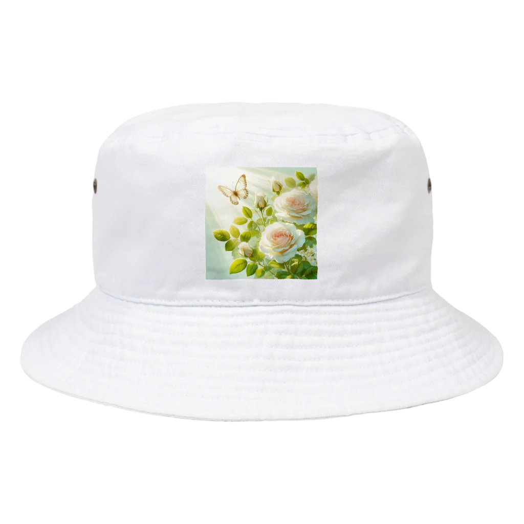 Rパンダ屋の「白薔薇」グッズ Bucket Hat