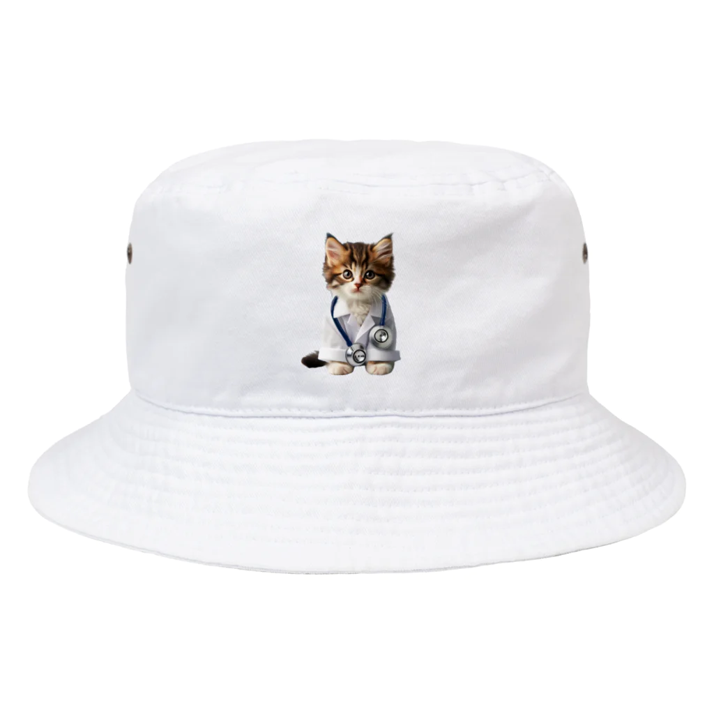 ネコネコ笑店 -Cat Goods Store-のDrねこ丸No1 Bucket Hat