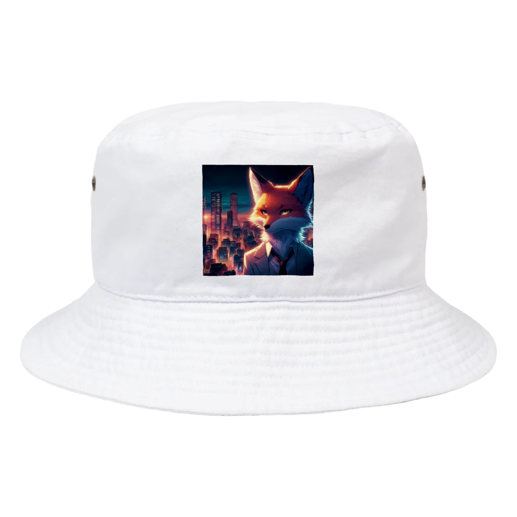 YFCの大都会に立つシリアスなキツネ② Bucket Hat