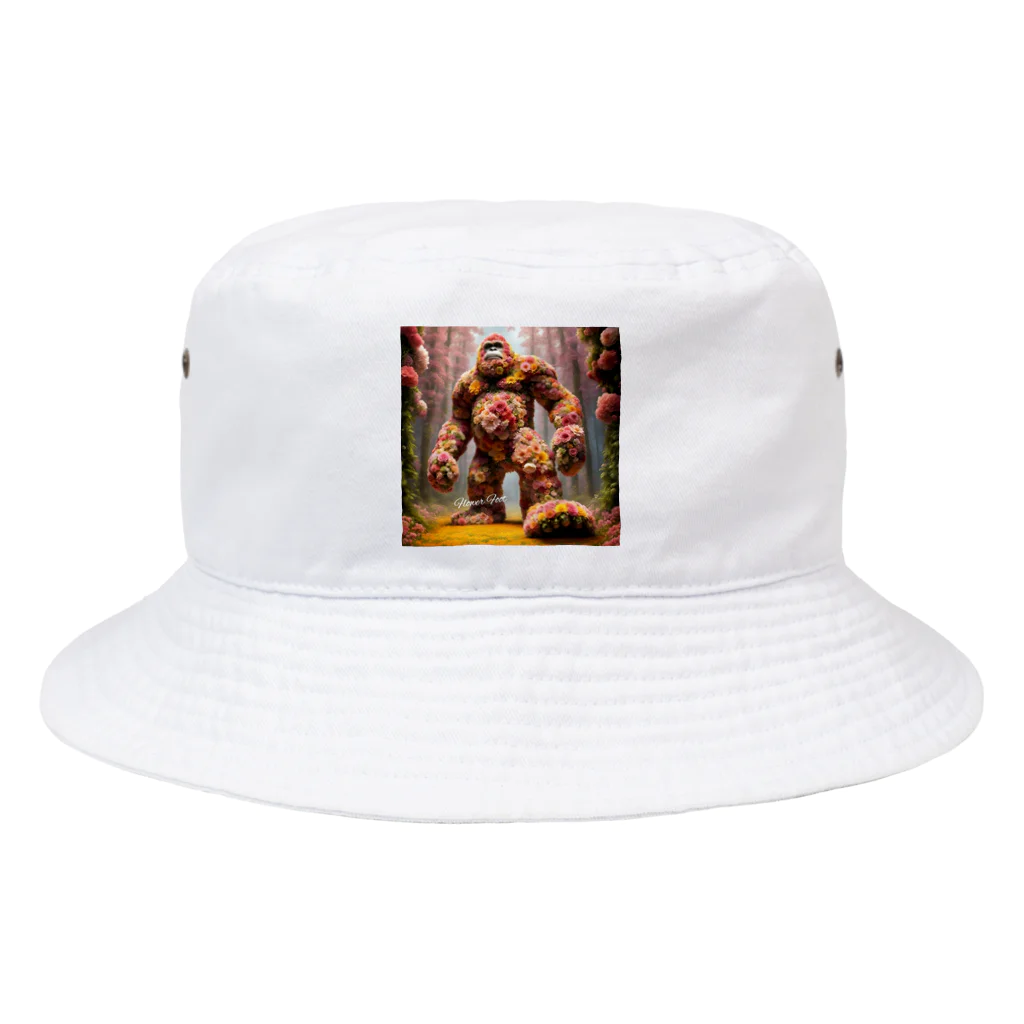 お花屋SUNのFlower Foot（フラワー・フット） Bucket Hat